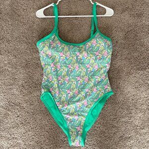 MARLEY - Bloom Print Scoop Neck One-Piece XL
